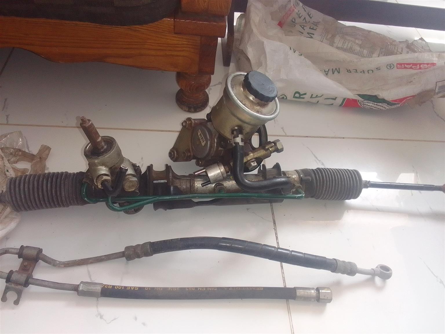 Complete Power steering rack with pump and pipes for Toyota conquest for sale - Private Seller Complete Power steering rack with pump and pipes for Toyota conquest for sale - Private Seller