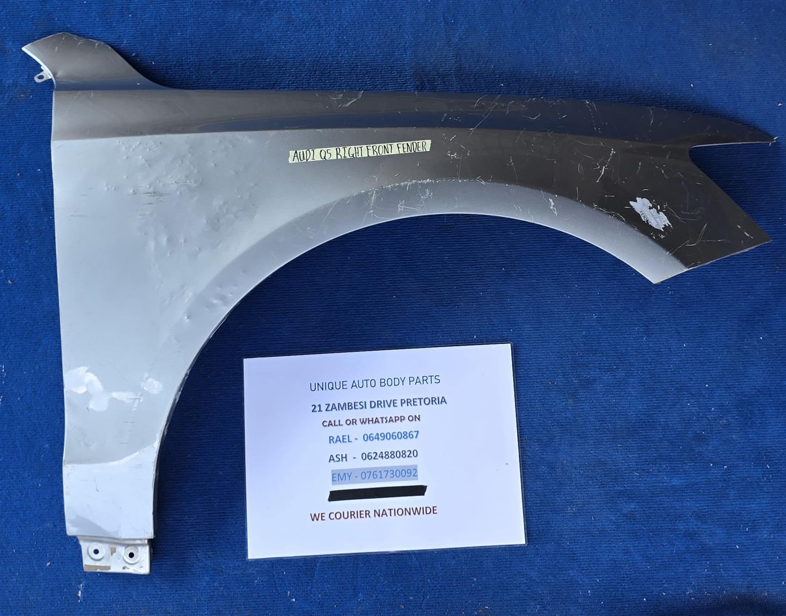 Audi Q5 Right Front Fender Audi Q5 Right Front Fender