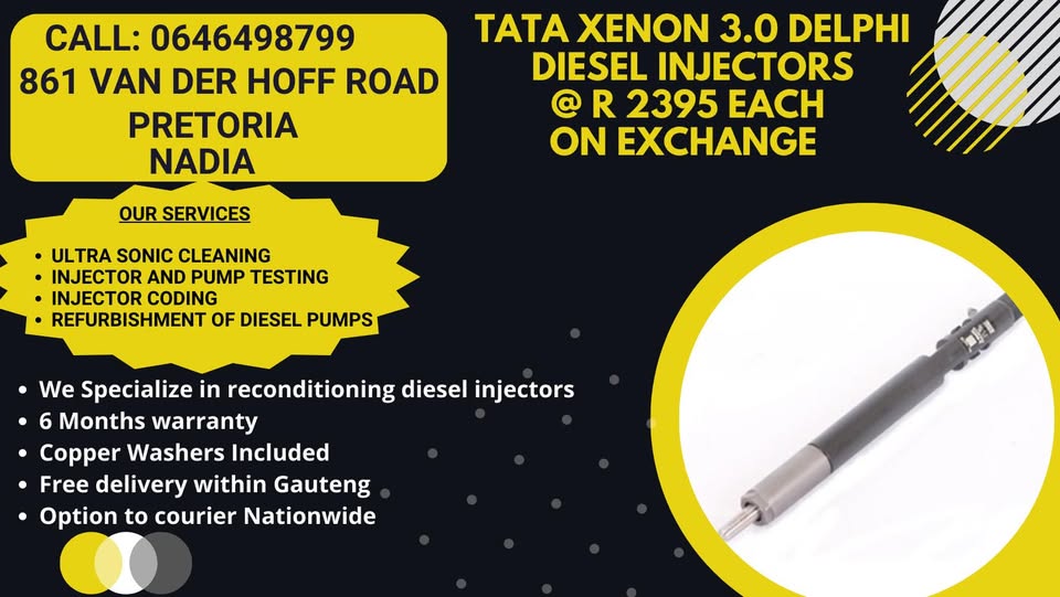 TATA XENON 2.2 & 3.0 DIESEL INJECTORS TO RECON - Private Seller
