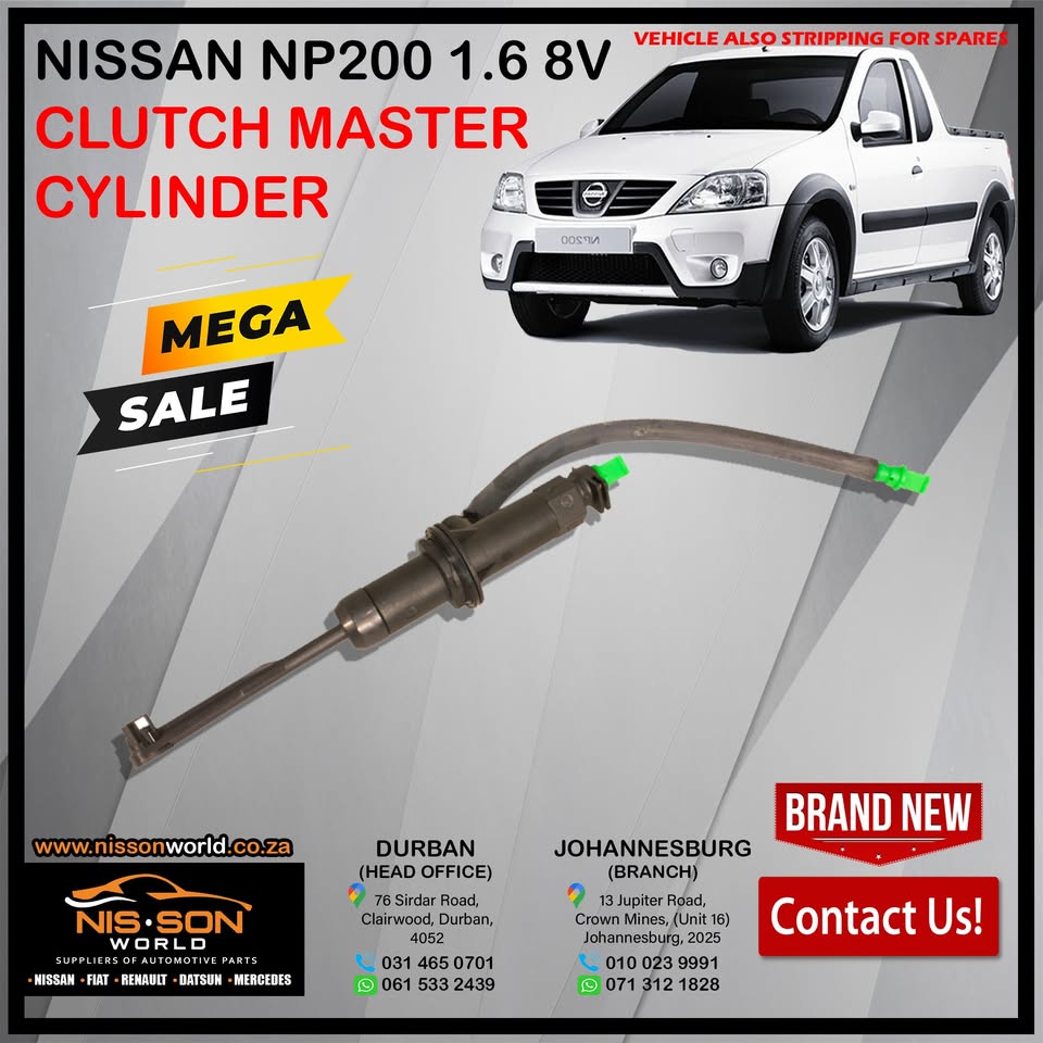 NISSAN NP200 1.6 8V CLUTCH MASTER CYLINDER - Private Seller