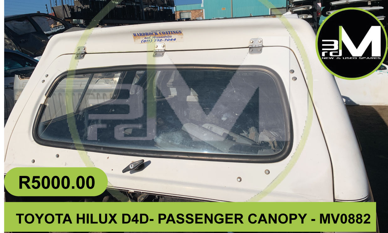 CANOPY- TOYOTA HILUX D4D - Private Seller CANOPY- TOYOTA HILUX D4D - Private Seller