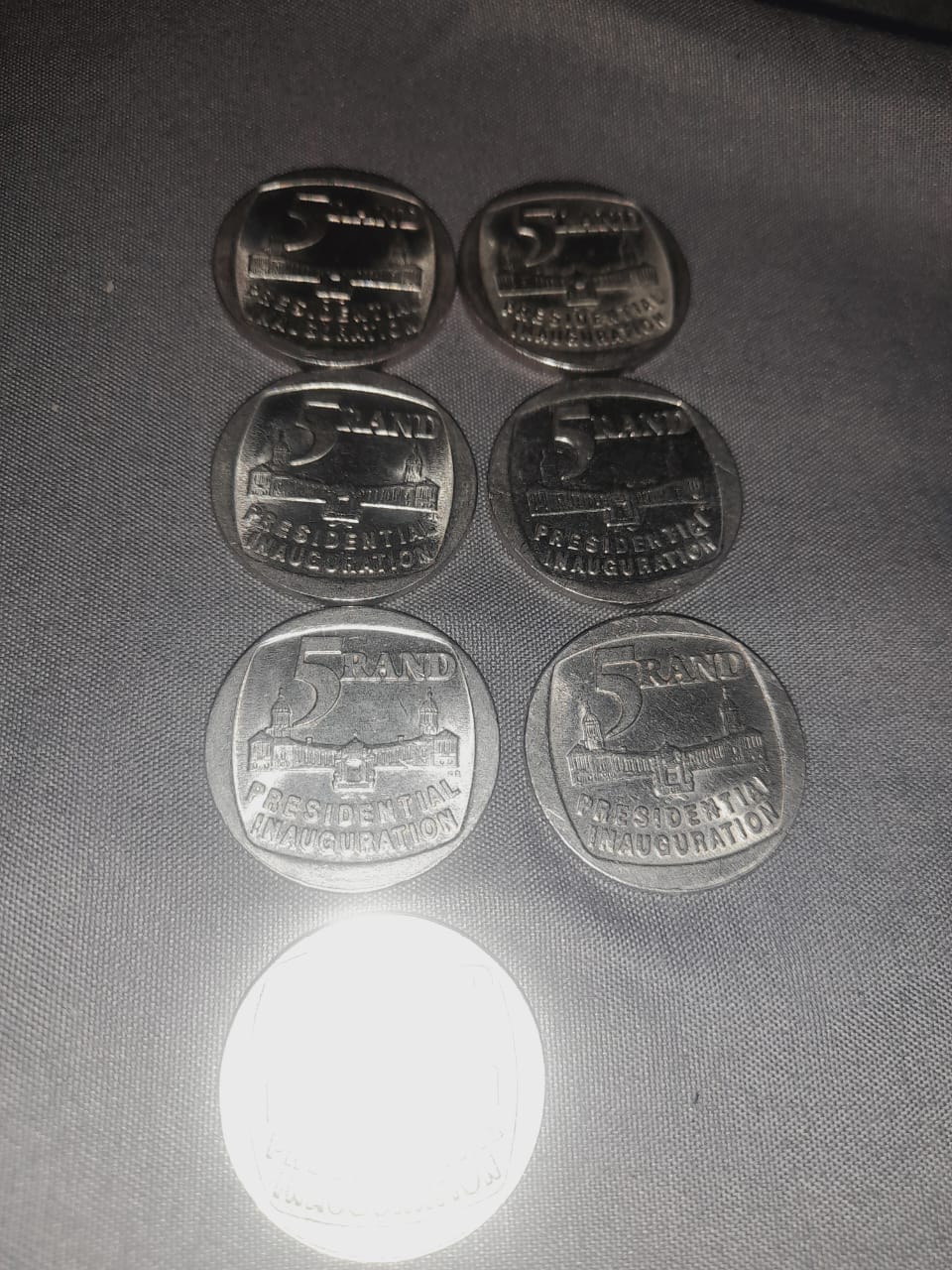 204 Coins Mandela R5 coins and Mandela old coins