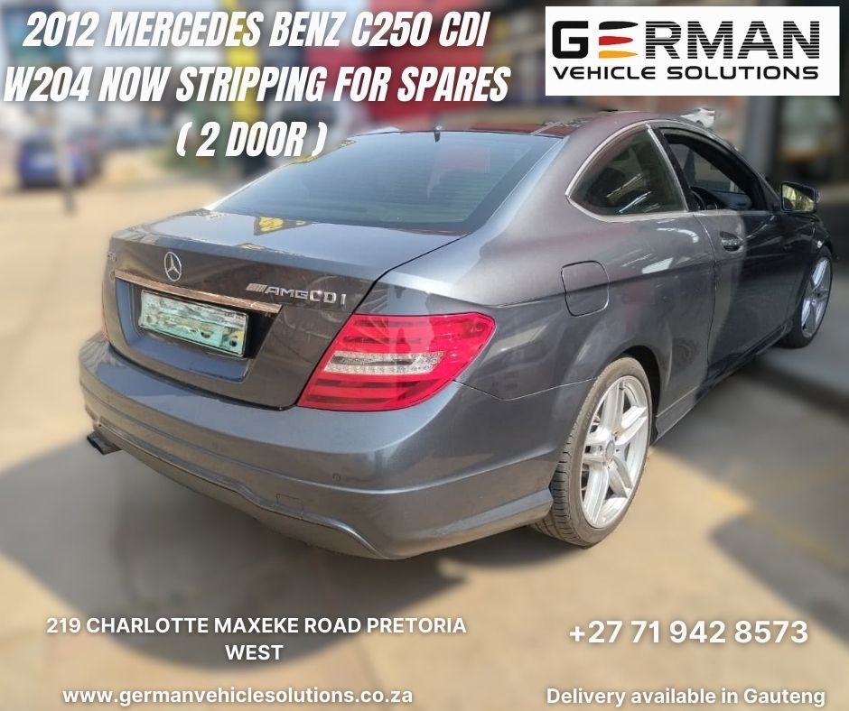 2012 Mercedes Benz c250 cdi w204 2 door coupe now stripping used spares - Private Seller