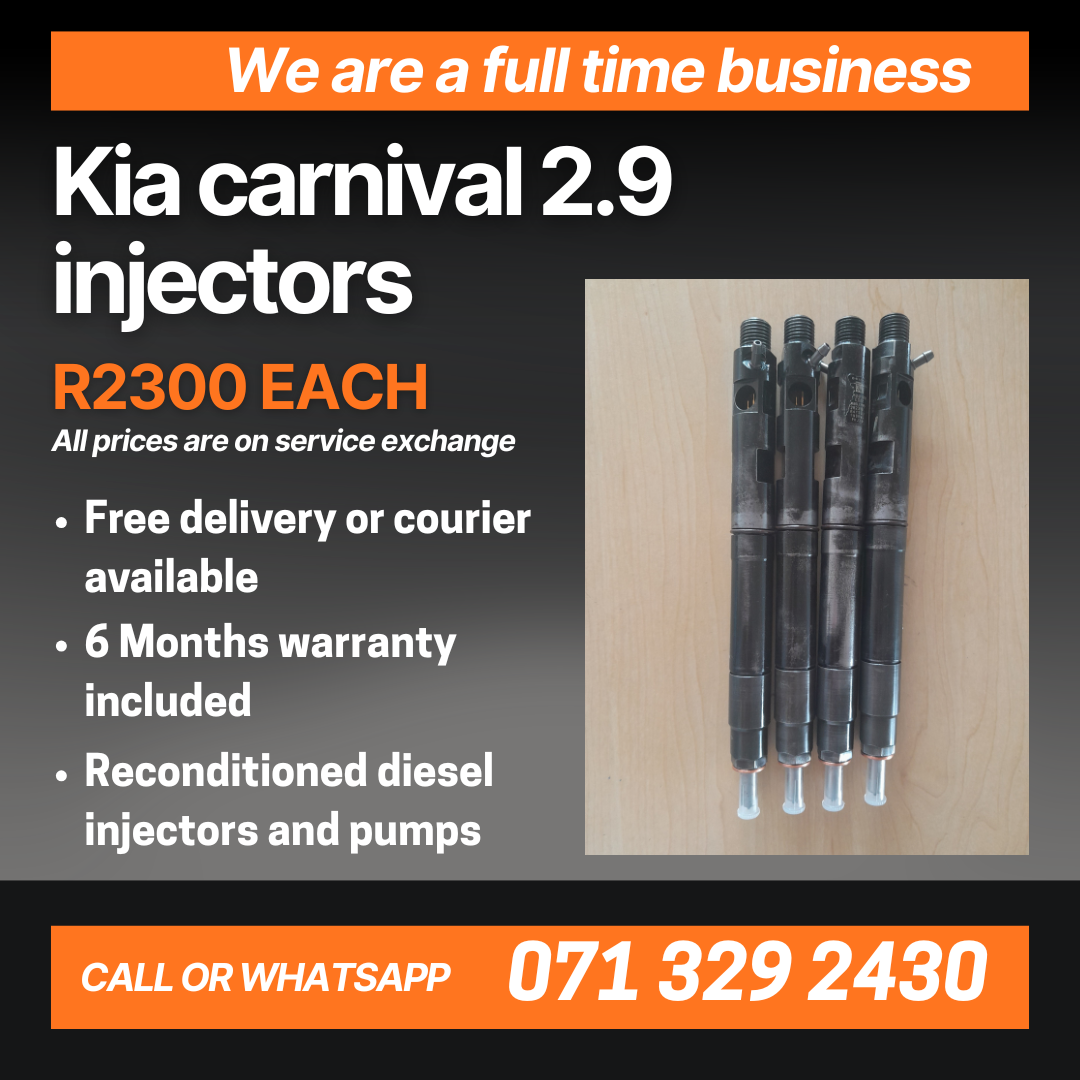 KIA CARNIVAL 2.9 INJECTORS FOR SALE WITH WARRANTY - Private Seller KIA CARNIVAL 2.9 INJECTORS FOR SALE WITH WARRANTY - Private Seller