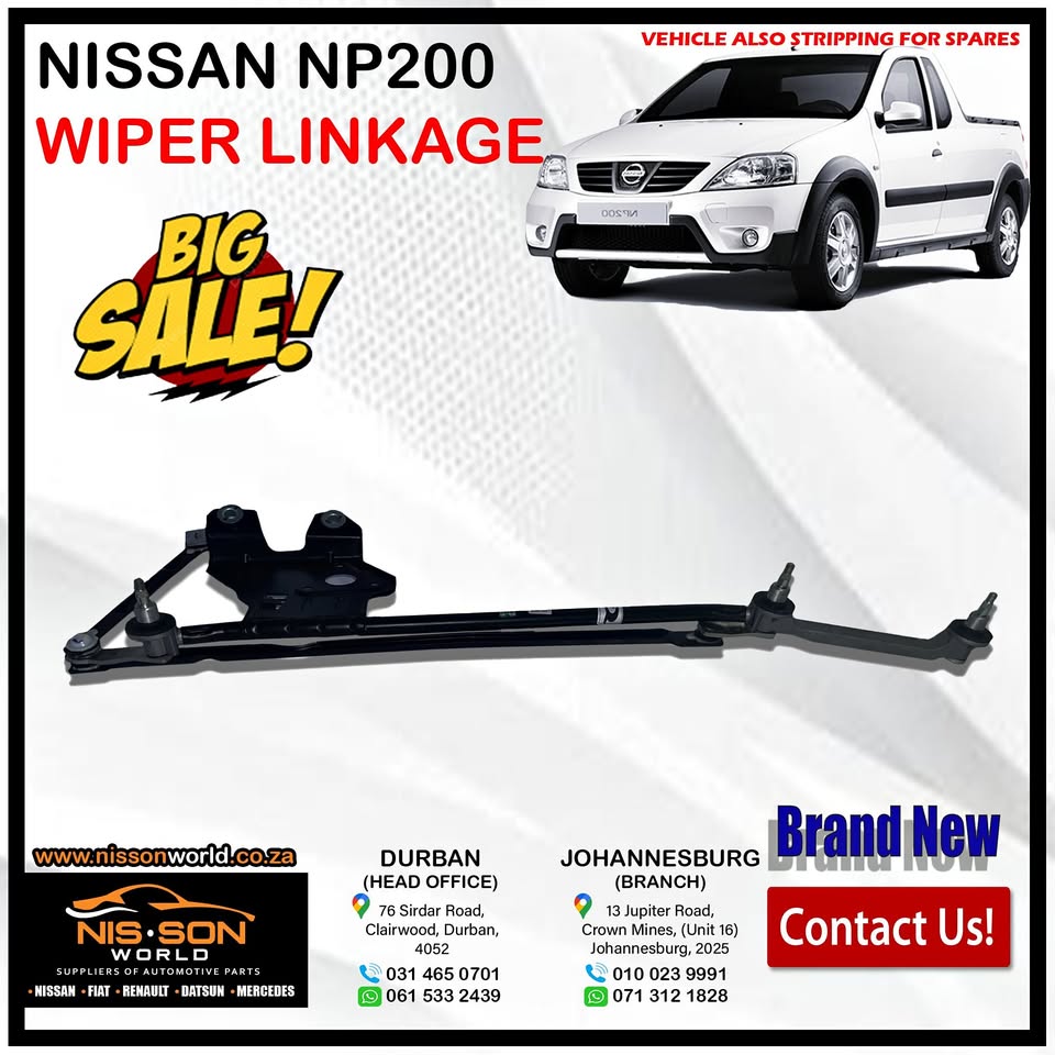 NISSAN NP200 WIPER LINKAGE - Private Seller NISSAN NP200 WIPER LINKAGE - Private Seller