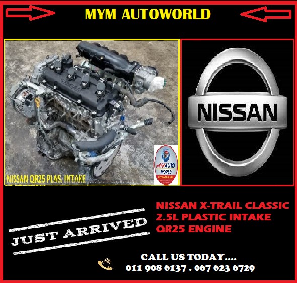 NISSAN X-TRAIL CLASSIC 2.5 PLASTIC INTAKE QR25 ENGINE FOR SALE - Private Seller NISSAN X-TRAIL CLASSIC 2.5 PLASTIC INTAKE QR25 ENGINE FOR SALE - Private Seller