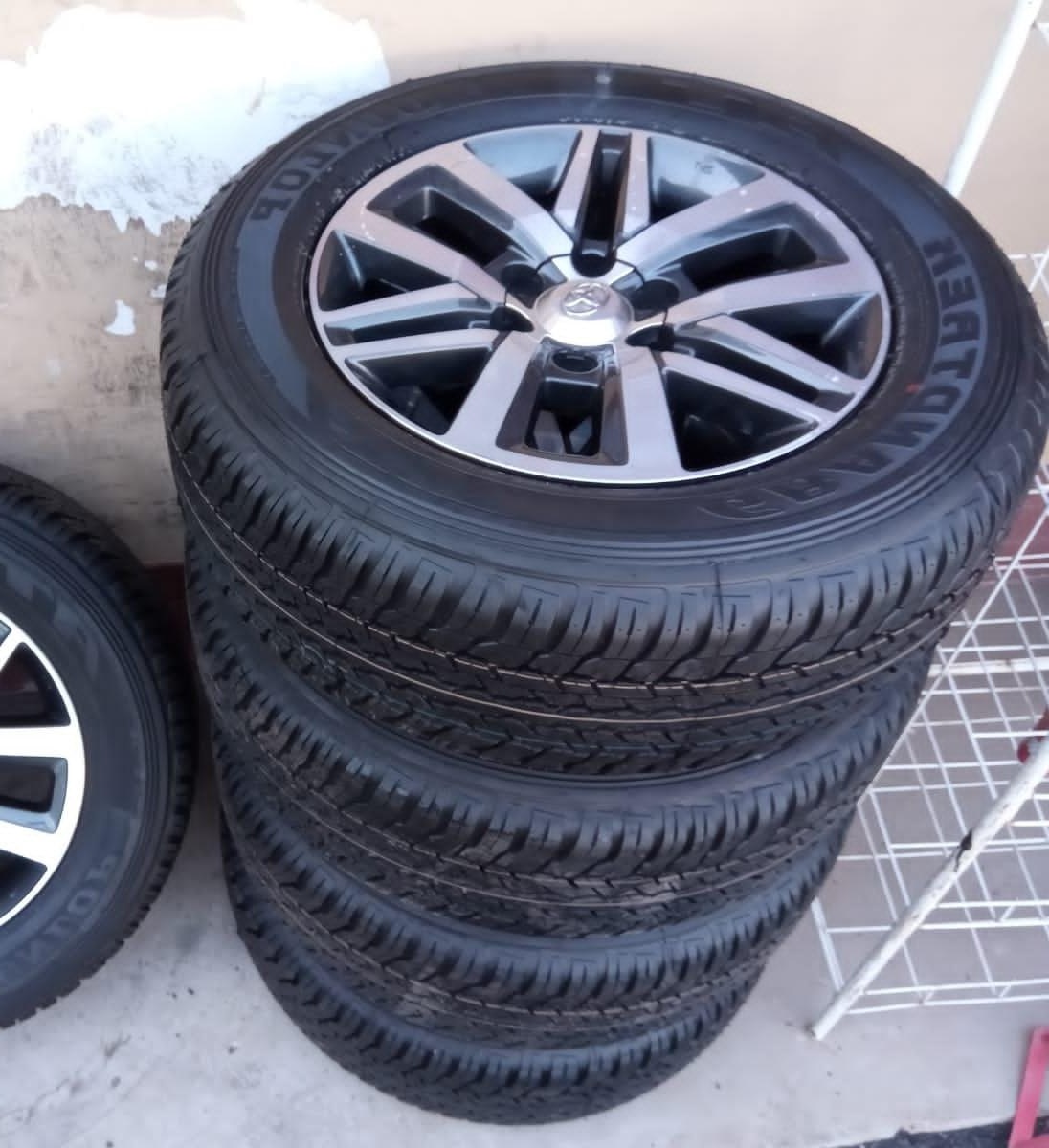 18 inch Toyota Hilux/Fortuner original mags with brand new 265/60/18 Dunlop Gran - Private Seller 18 inch Toyota Hilux/Fortuner original mags with brand new 265/60/18 Dunlop Gran - Private Seller