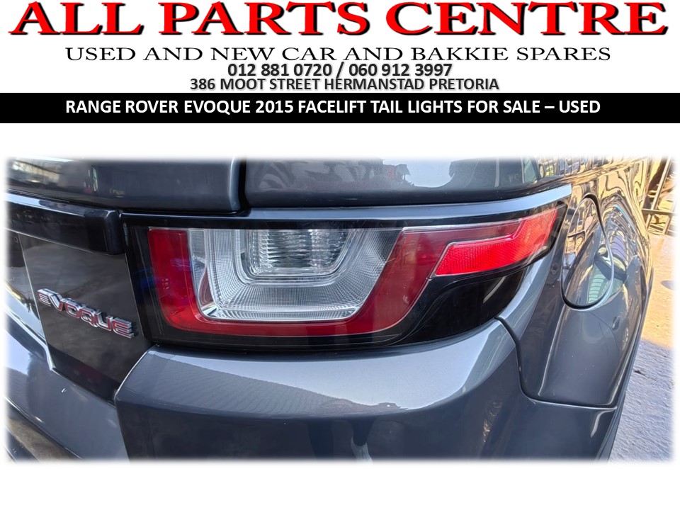 Range Rover Evoque 2015 Facelift Tail Lights for Sale – Used