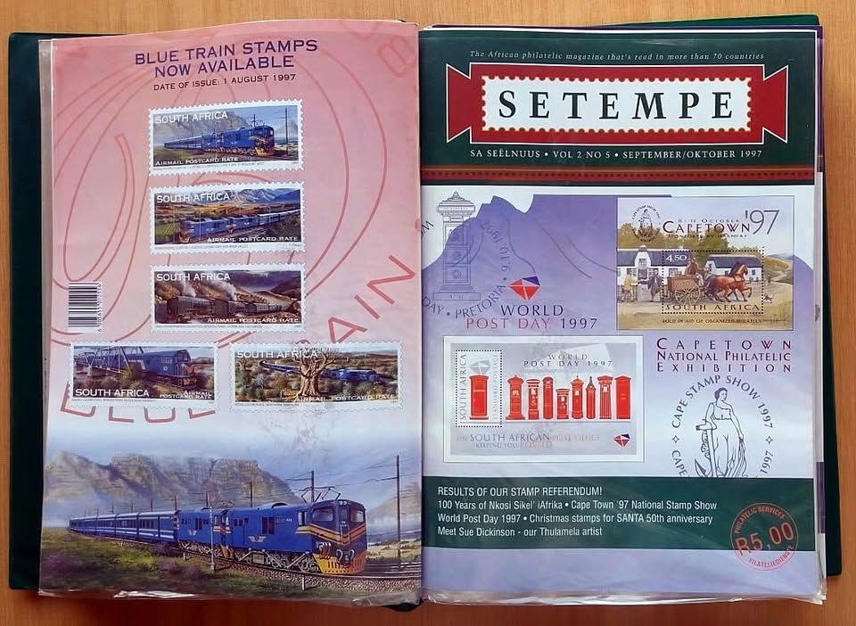 Setempe South African stamp booklet file..