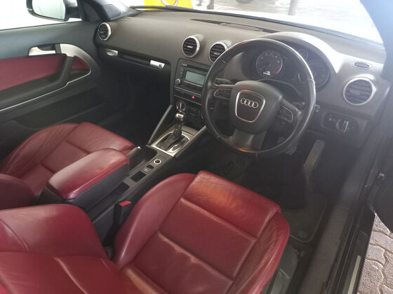 Audi a3 red top leather seats