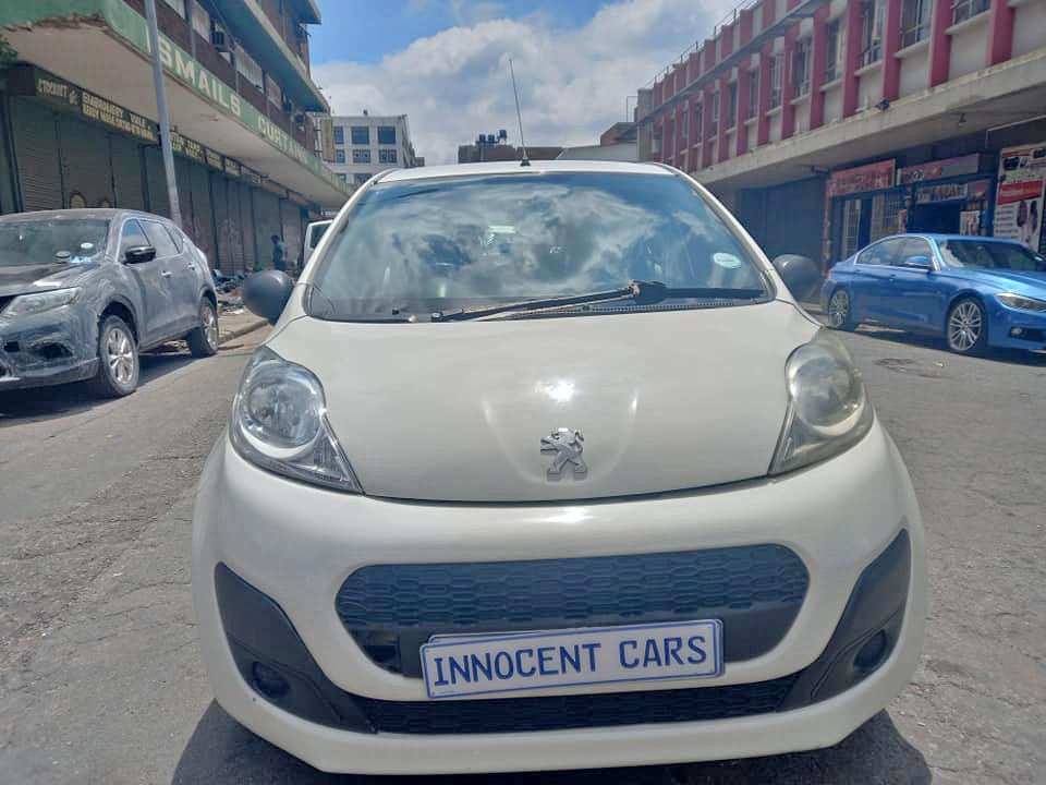 2014 PEUGEOT 107 1.0 PETROL, MANUAL, WHITE COLOR, HATCHBACK, 100000KM