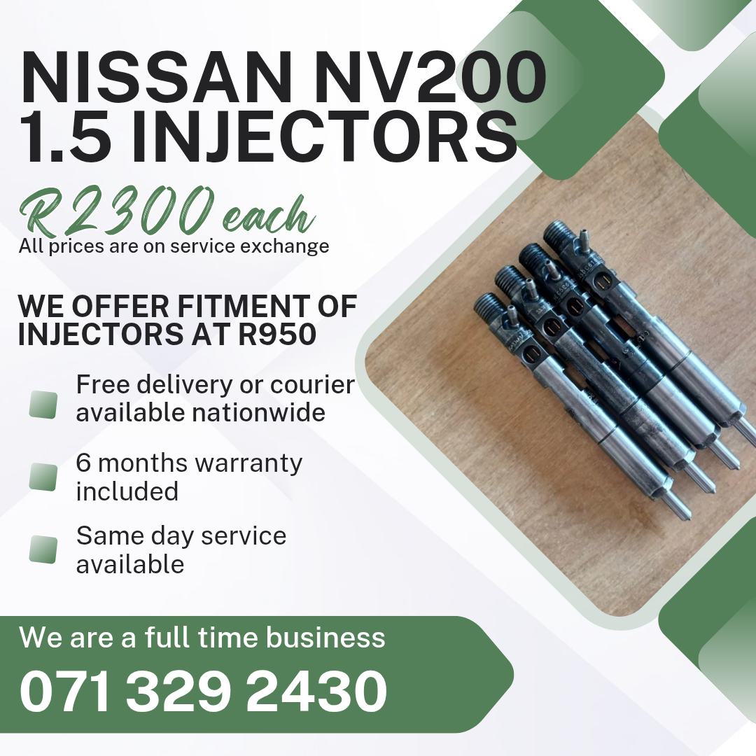 NISSAN NV200 1.5 INJECTORS FOR SALE WITH WARRANTY - Private Seller NISSAN NV200 1.5 INJECTORS FOR SALE WITH WARRANTY - Private Seller