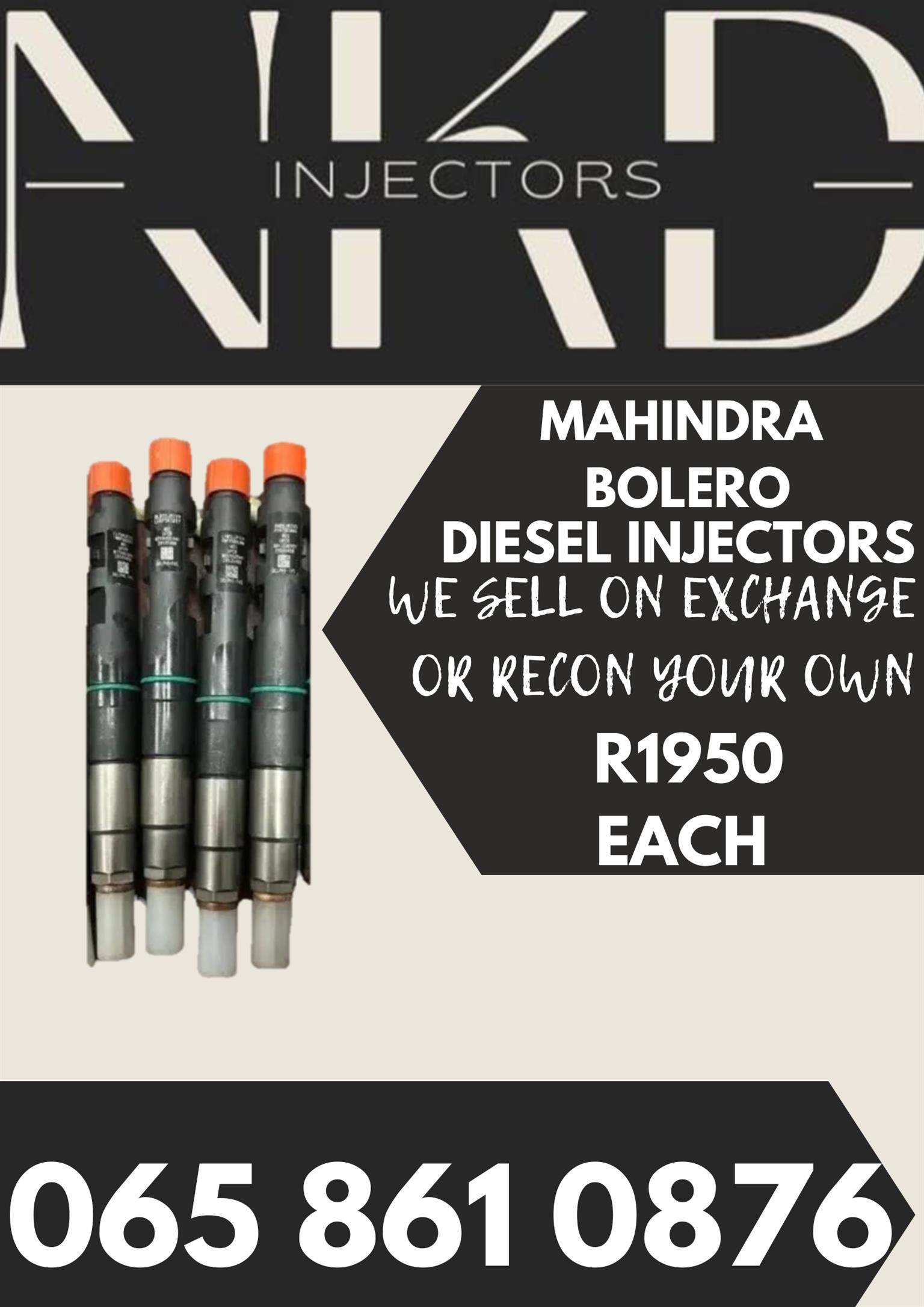 MAHINDRA BOLERO INJECTORS FOR SALE OR SERVICE - Private Seller MAHINDRA BOLERO INJECTORS FOR SALE OR SERVICE - Private Seller