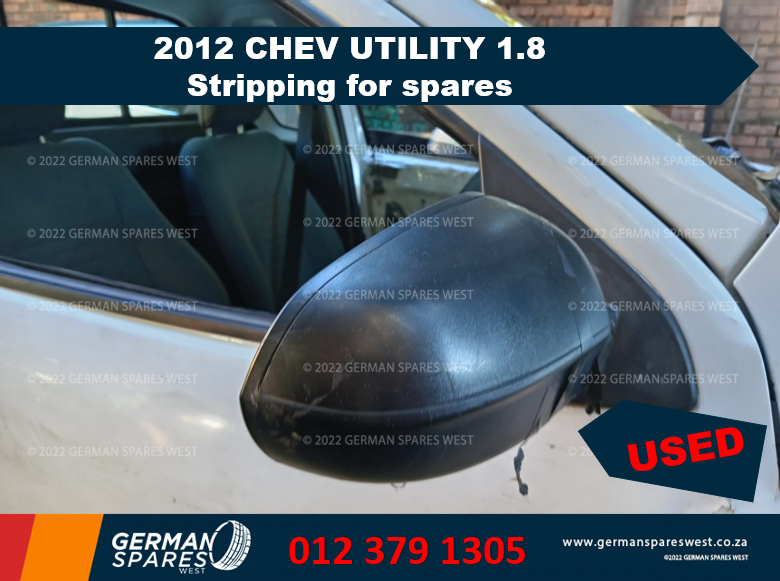 2012 CHEV UTILITY 1.8 STRIPPING FOR USED SPARES - Private Seller 2012 CHEV UTILITY 1.8 STRIPPING FOR USED SPARES - Private Seller
