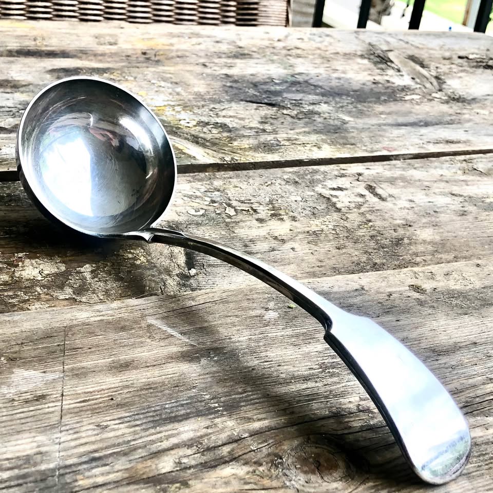 A Large Silver Plated Ladle. D&A Daniel & Arter ELECTRO NEVADA.