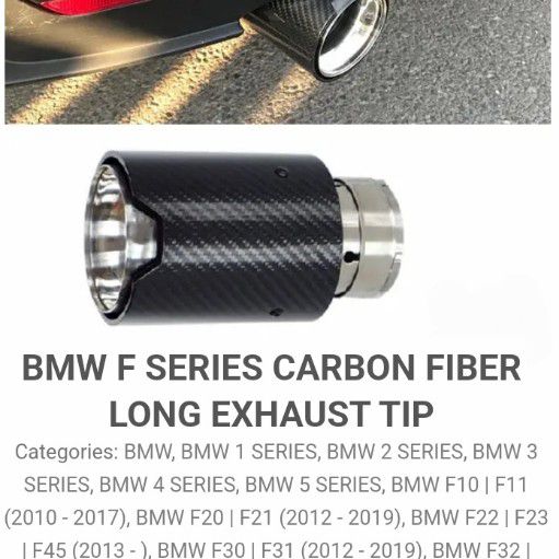 BMW exhaust tips