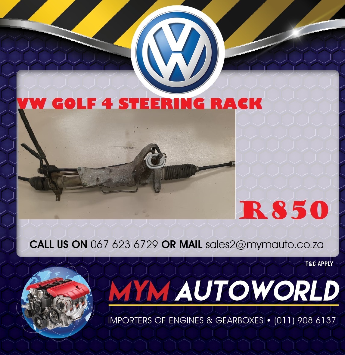 VW GOLF 4 STEERING RACK FOR SALE - Private Seller