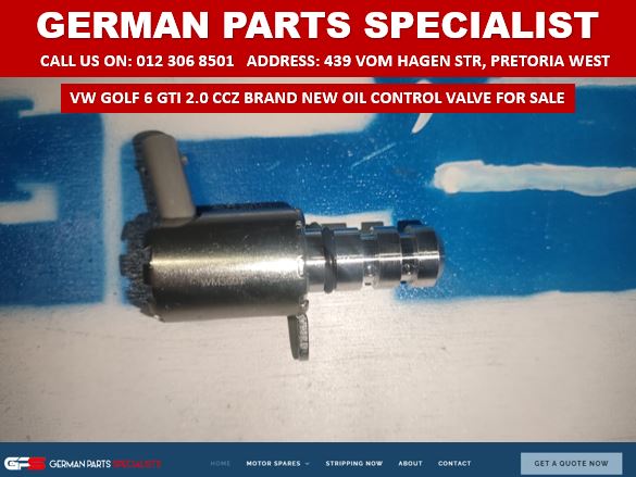 VW GOLF 6 GTI 2.0 CCZ BRAND NEW OIL CONTROL VALVES FOR SALE - Private Seller VW GOLF 6 GTI 2.0 CCZ BRAND NEW OIL CONTROL VALVES FOR SALE - Private Seller