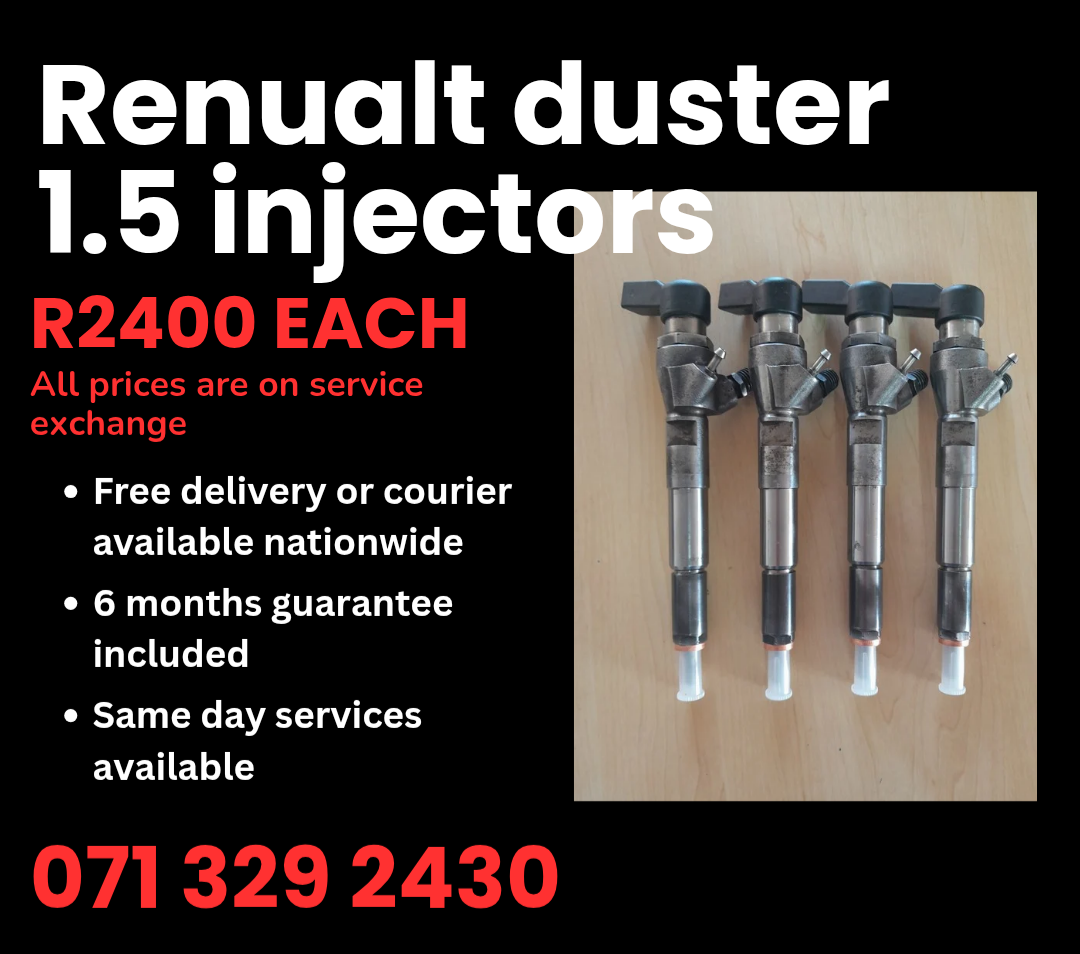 RENUALT DUSTER 1.5 DIESEL INJECTORS FOR SALE WITH WARRANTY - Private Seller RENUALT DUSTER 1.5 DIESEL INJECTORS FOR SALE WITH WARRANTY - Private Seller