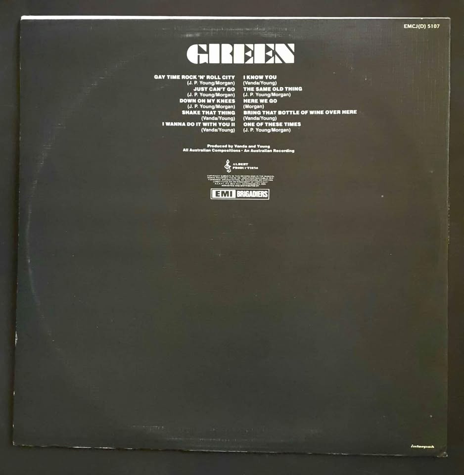 John Paul Young - Green LP Record