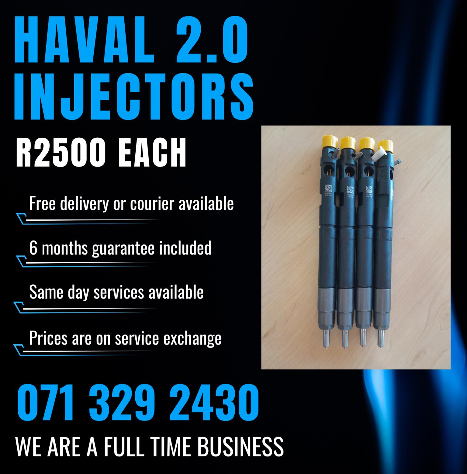 HAVAL 2.0 INJECTORS FOR SALE WITH WARRANTY - Private Seller HAVAL 2.0 INJECTORS FOR SALE WITH WARRANTY - Private Seller