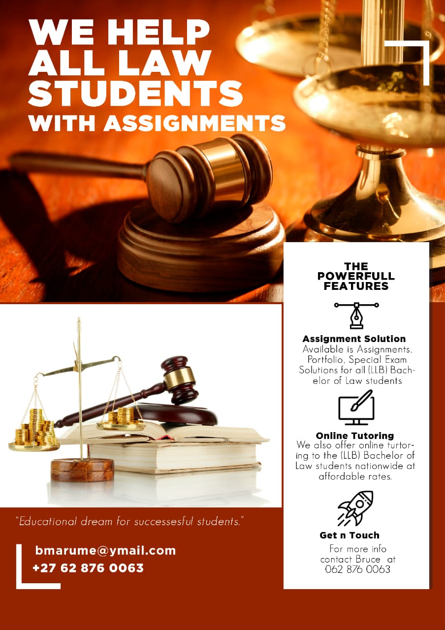 LLB BACHELOR OF LAW ASSIGNMENT, PORTFOLIO AND ONLINE EXAM HELP