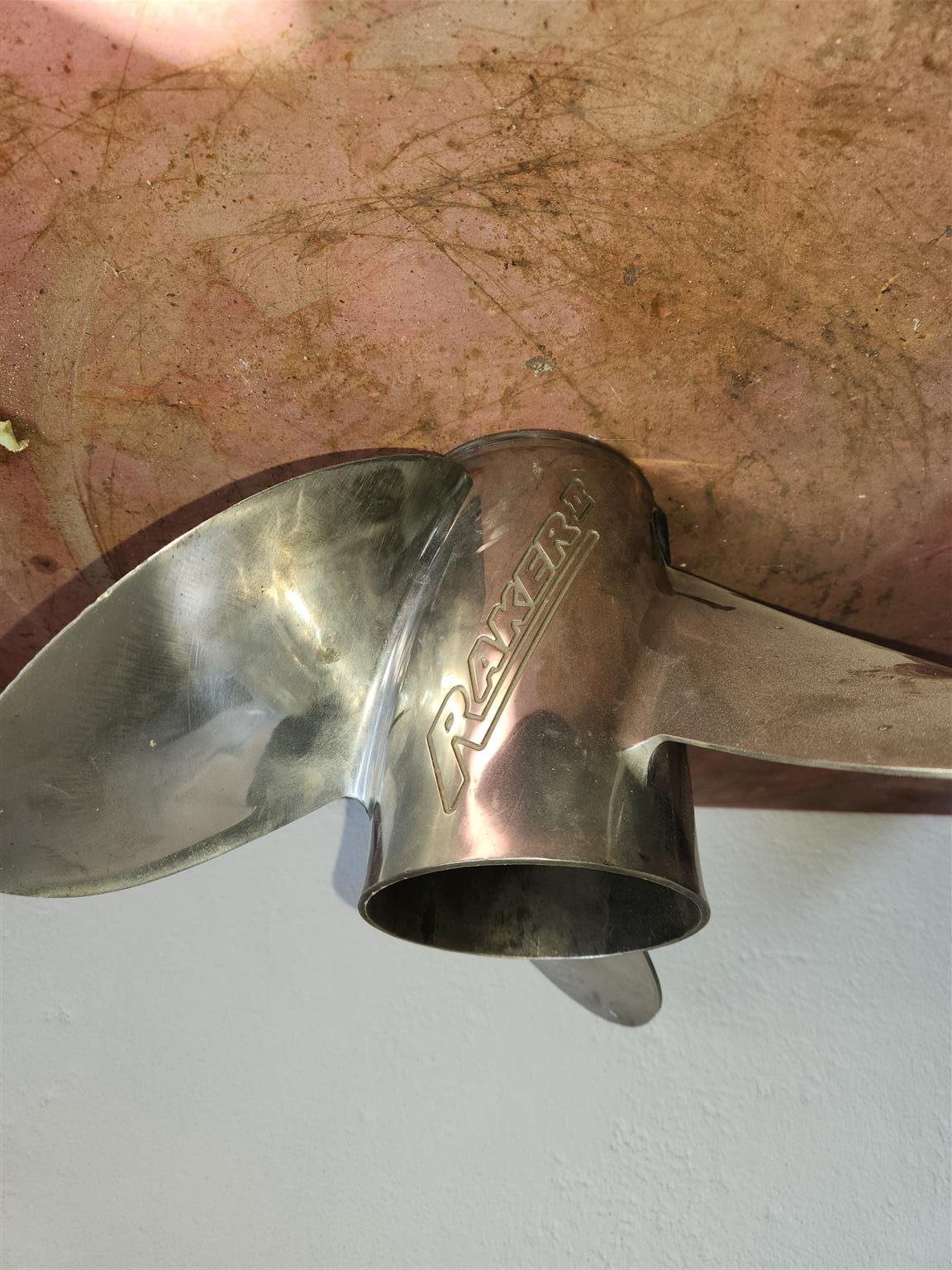 25 Pitch Raker Stainless Steel Prop for sale