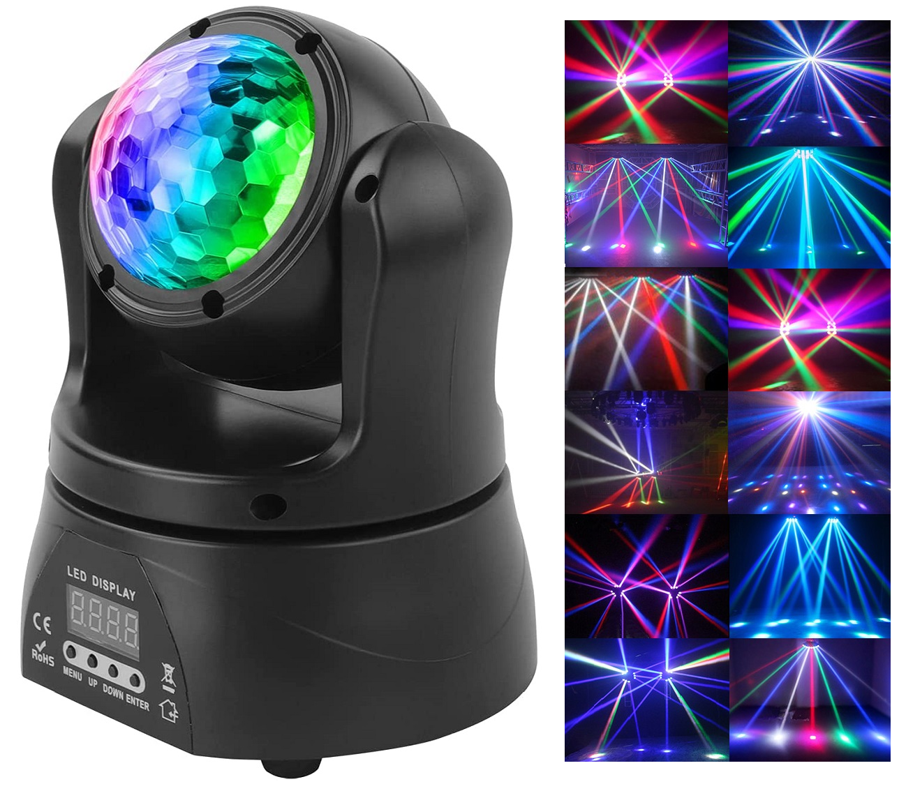 Professional Disco Moving Head Light DMX512 Stage, DJ Party Light. NEW PRODUCTS.