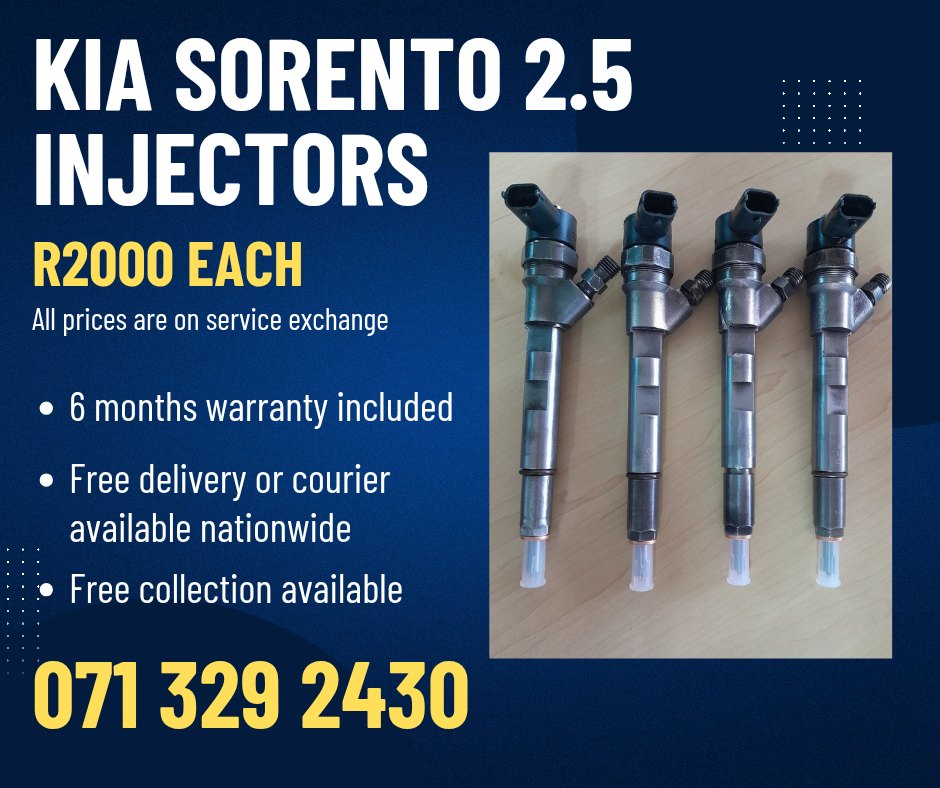 KIA SORENTO 2.5 INJECTORS FOR SALE WITH WARRANTY - Private Seller KIA SORENTO 2.5 INJECTORS FOR SALE WITH WARRANTY - Private Seller