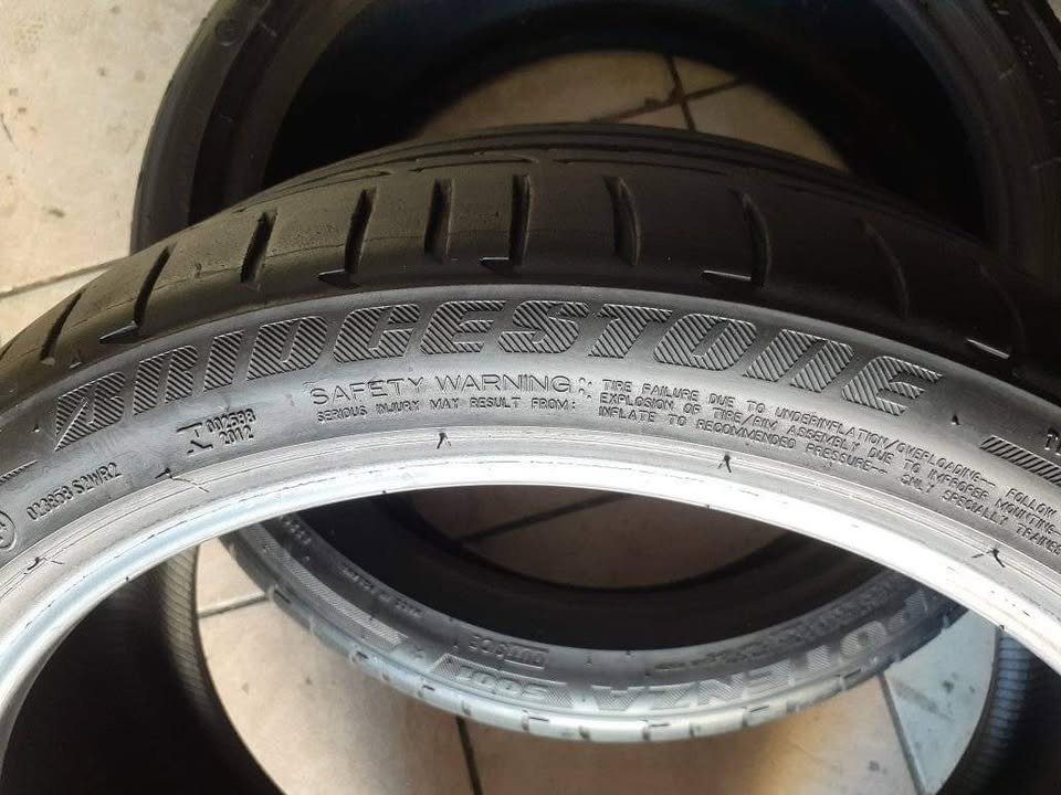225/40/18 Bridgestone Run Flat Tyres for Sale. Contact - Private Seller