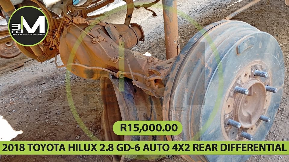 2018 TOYOTA HILUX 2.8 GD 6 AUTO 4X2 REAR DIFFERENTIAL  MV0737