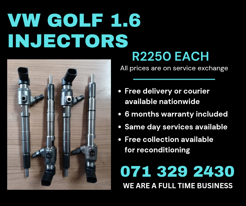 VW GOLF 1.6 INJECTORS FOR SALE WITH WARRANTY INCLUDED - Private Seller VW GOLF 1.6 INJECTORS FOR SALE WITH WARRANTY INCLUDED - Private Seller