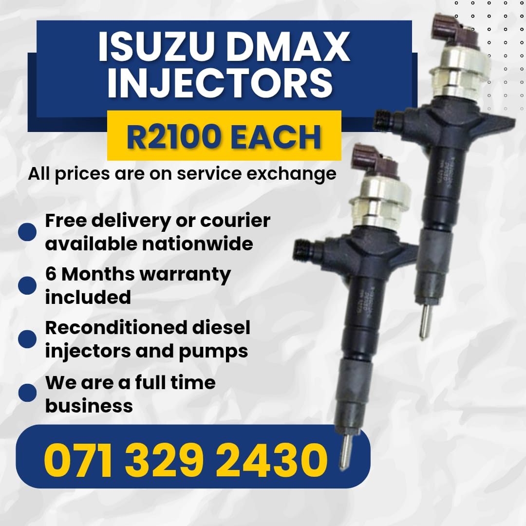 ISUZU DMAX INJECTORS FOR SALE WITH WARRANTY - Private Seller ISUZU DMAX INJECTORS FOR SALE WITH WARRANTY - Private Seller