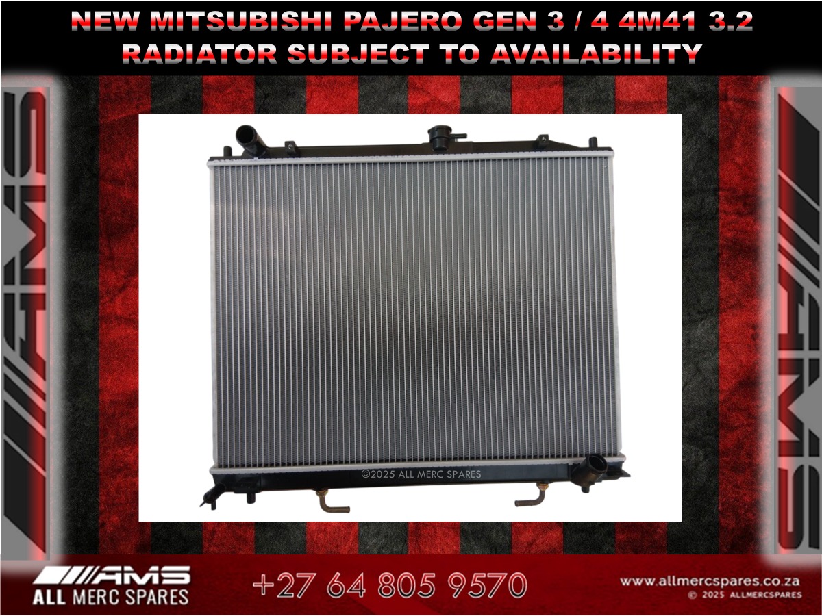 New Pajero Gen 3/4 4M41 3.2 Auto Radiator Subject to availability - Private Seller New Pajero Gen 3/4 4M41 3.2 Auto Radiator Subject to availability - Private Seller