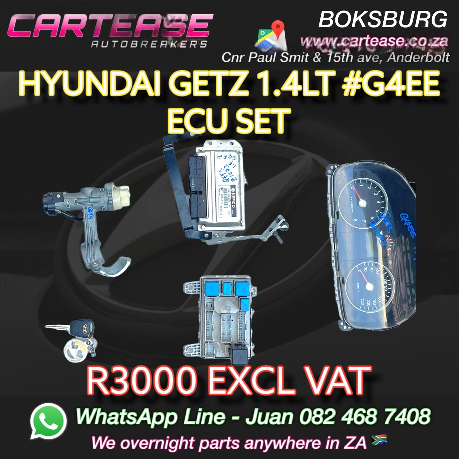 HYUNDAI GETZ 1.4LT #G4EE ECU SET - Private Seller
