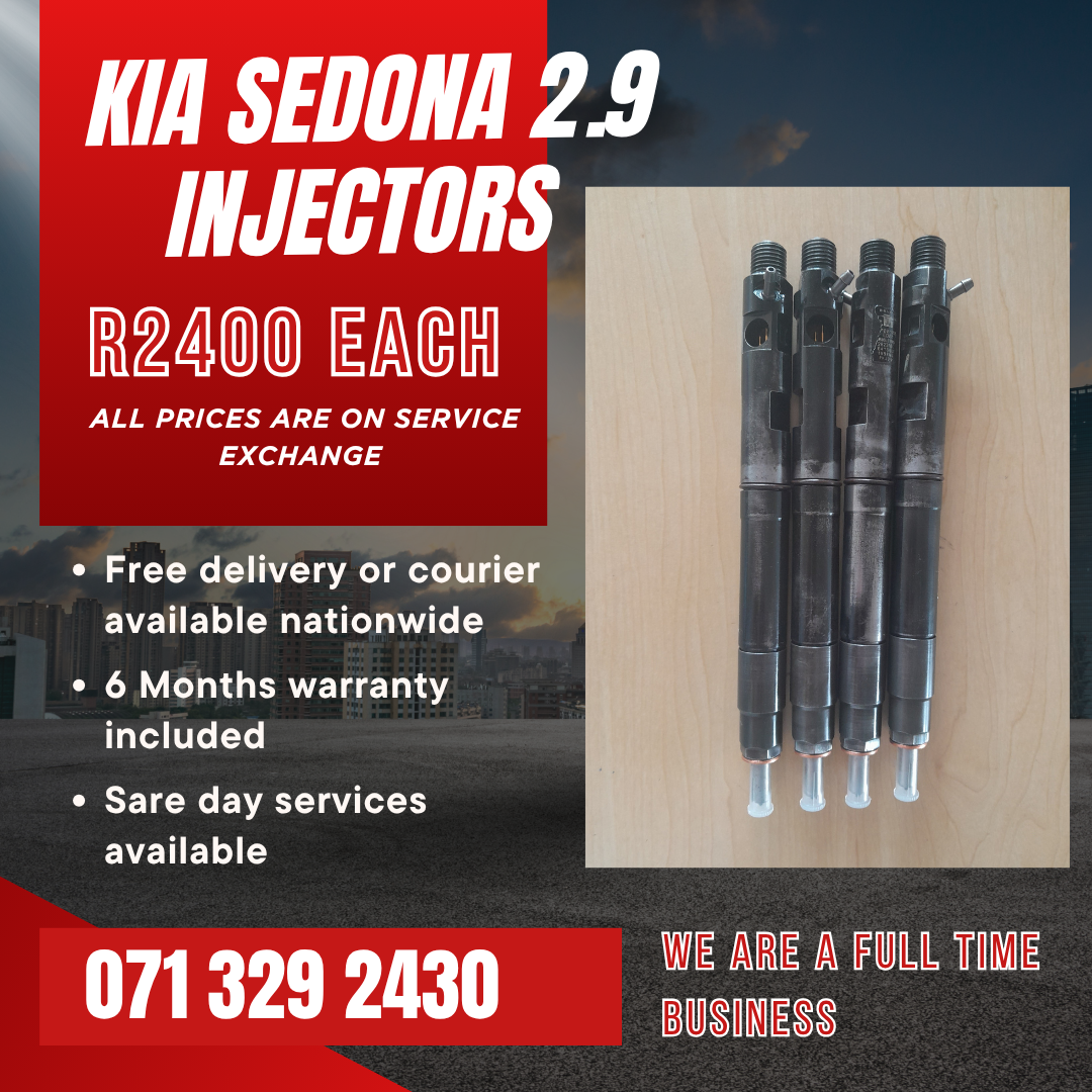 KIA SEDONA 2.9 INJECTORS FOR SALE WITH WARRANTY ON - Private Seller KIA SEDONA 2.9 INJECTORS FOR SALE WITH WARRANTY ON - Private Seller