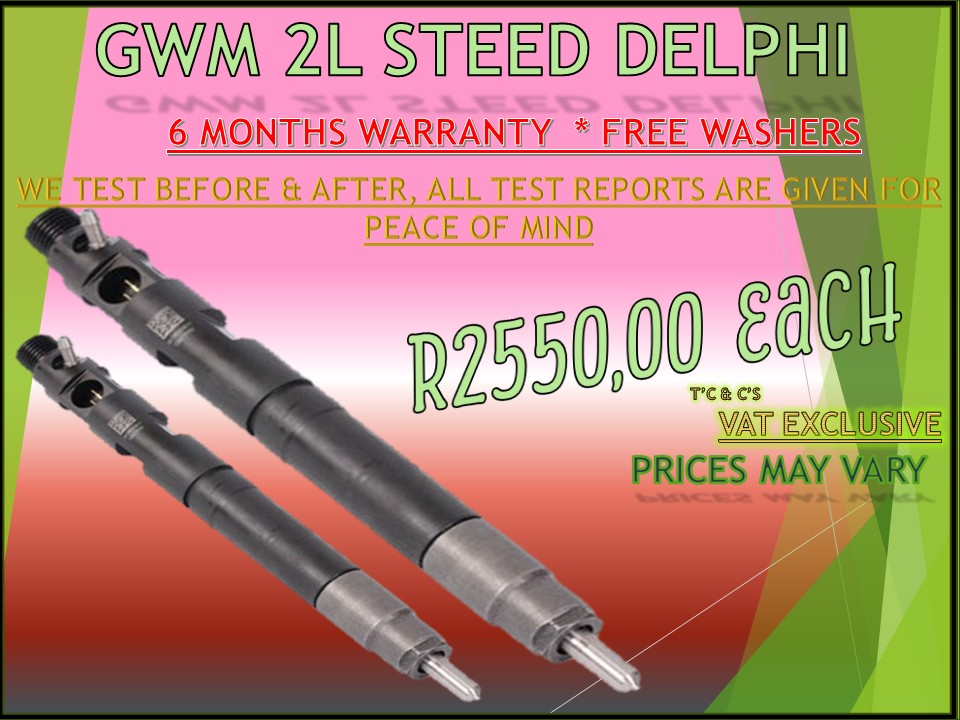 GWM 2L STEED Diesel Injectors - Private Seller GWM 2L STEED Diesel Injectors - Private Seller