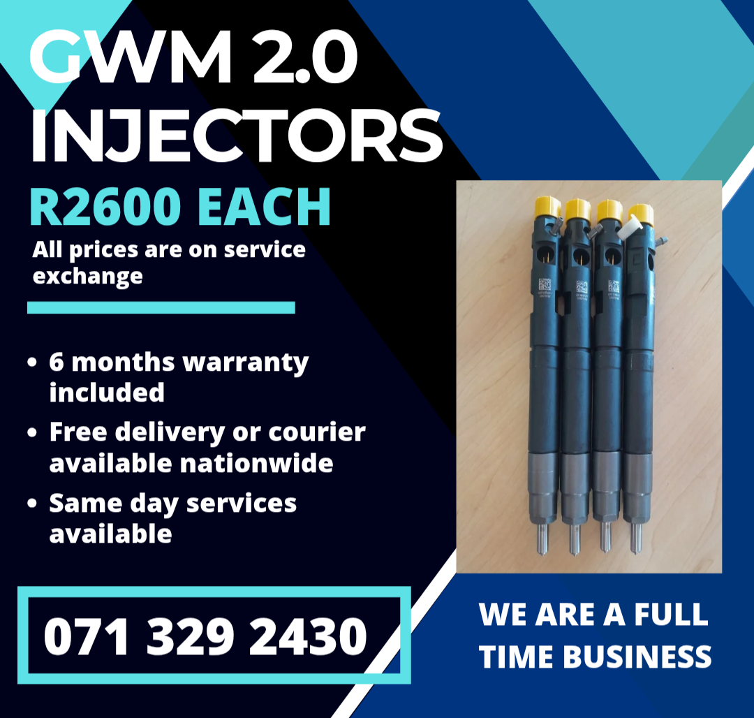 GWM 2.0 INJECTORS FOR SALE WITH WARRANTY - Private Seller GWM 2.0 INJECTORS FOR SALE WITH WARRANTY - Private Seller