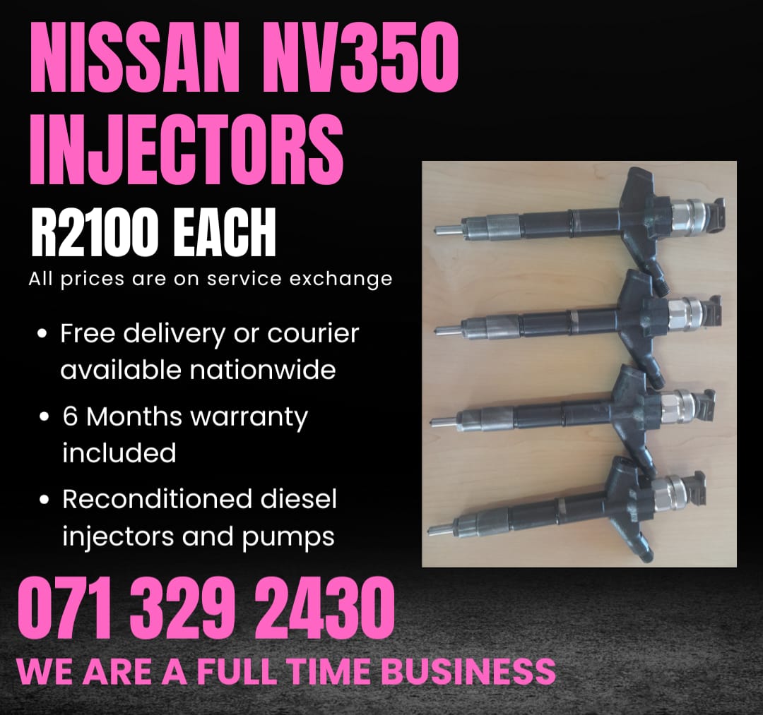 NISSAN NV350 INJECTORS FOR SALE WITH WARRANTY - Private Seller NISSAN NV350 INJECTORS FOR SALE WITH WARRANTY - Private Seller
