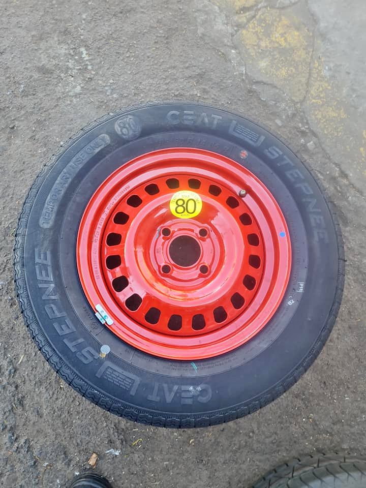 Renault Triber original marrie biscuit spare Tyre size 14