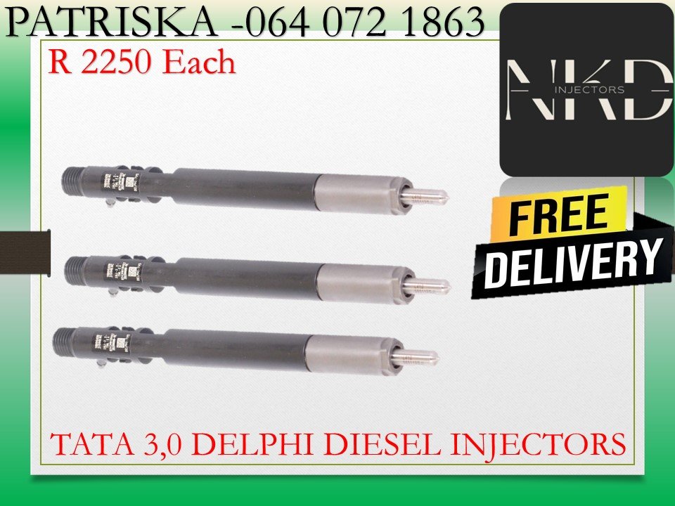 TATA 3.0 DELPHI DIESEL INJECTORS FOR SALE - Private Seller TATA 3.0 DELPHI DIESEL INJECTORS FOR SALE - Private Seller