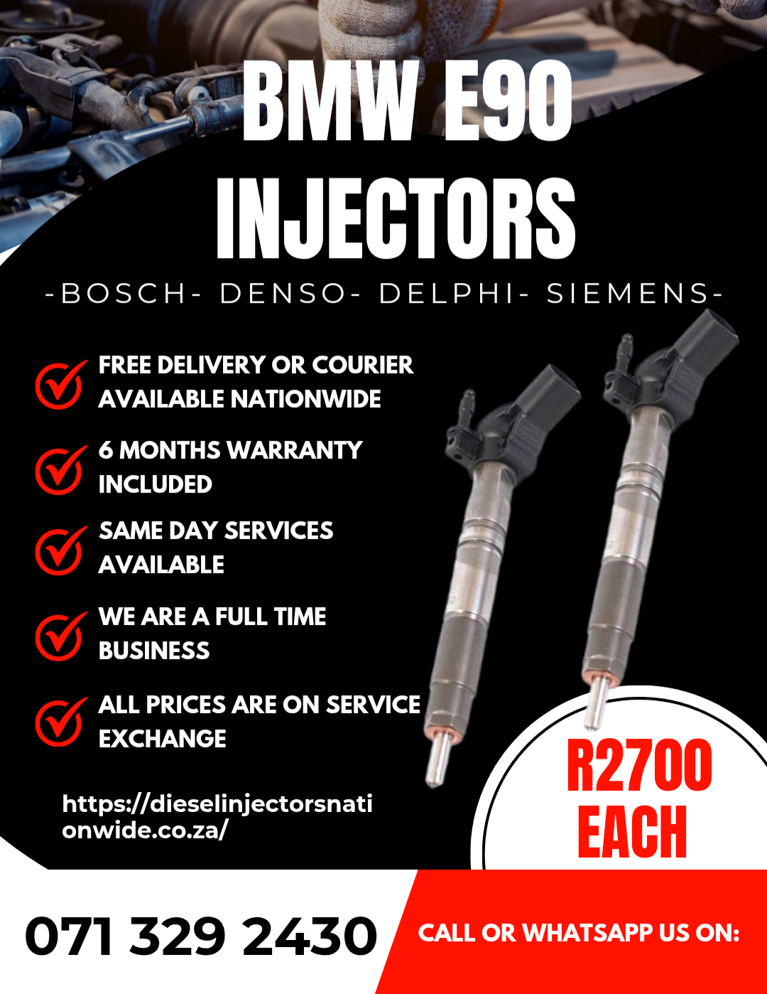 BME E90 INJECTORS FOR SALE WITH WARRANTY - Private Seller BME E90 INJECTORS FOR SALE WITH WARRANTY - Private Seller