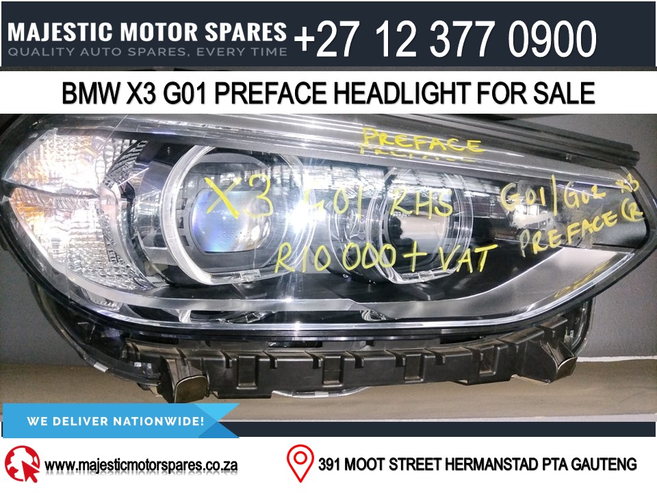 Bmw X3 G01 preface headlight for sale