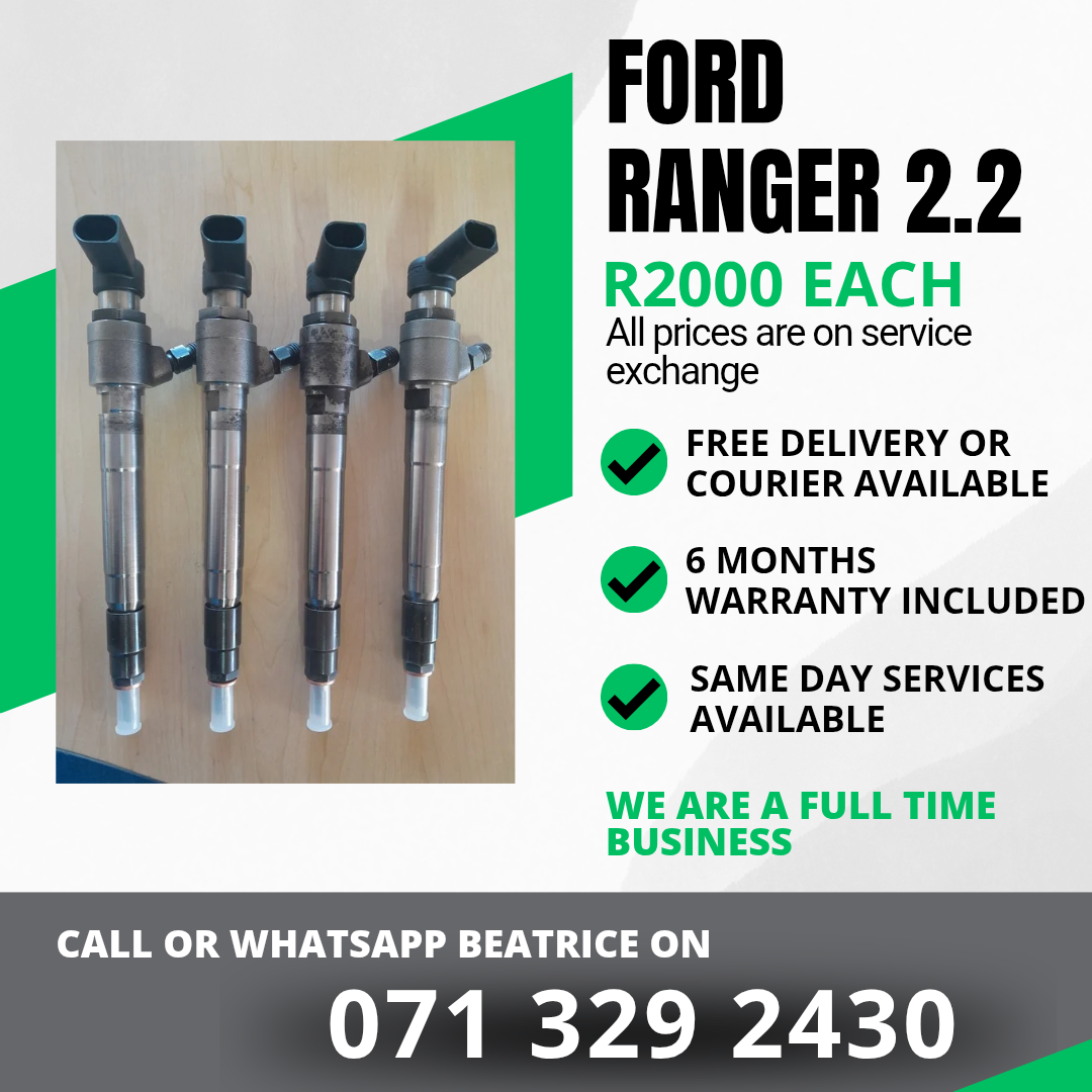 FORD RANGER 2.2 DIESEL INJECTORS FOR SALE WITH WARRANTY - Private Seller FORD RANGER 2.2 DIESEL INJECTORS FOR SALE WITH WARRANTY - Private Seller