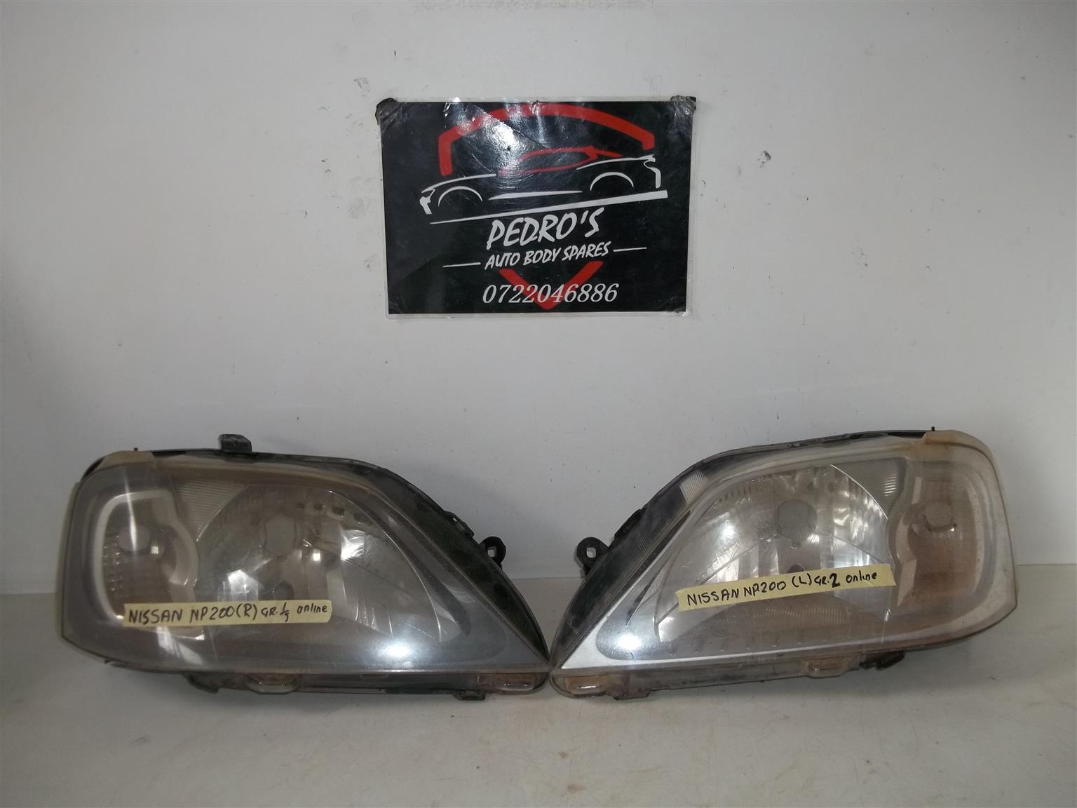 Nissan NP200 '08-'17 L&R headlights (Pair) - Private Seller Nissan NP200 '08-'17 L&R headlights (Pair) - Private Seller