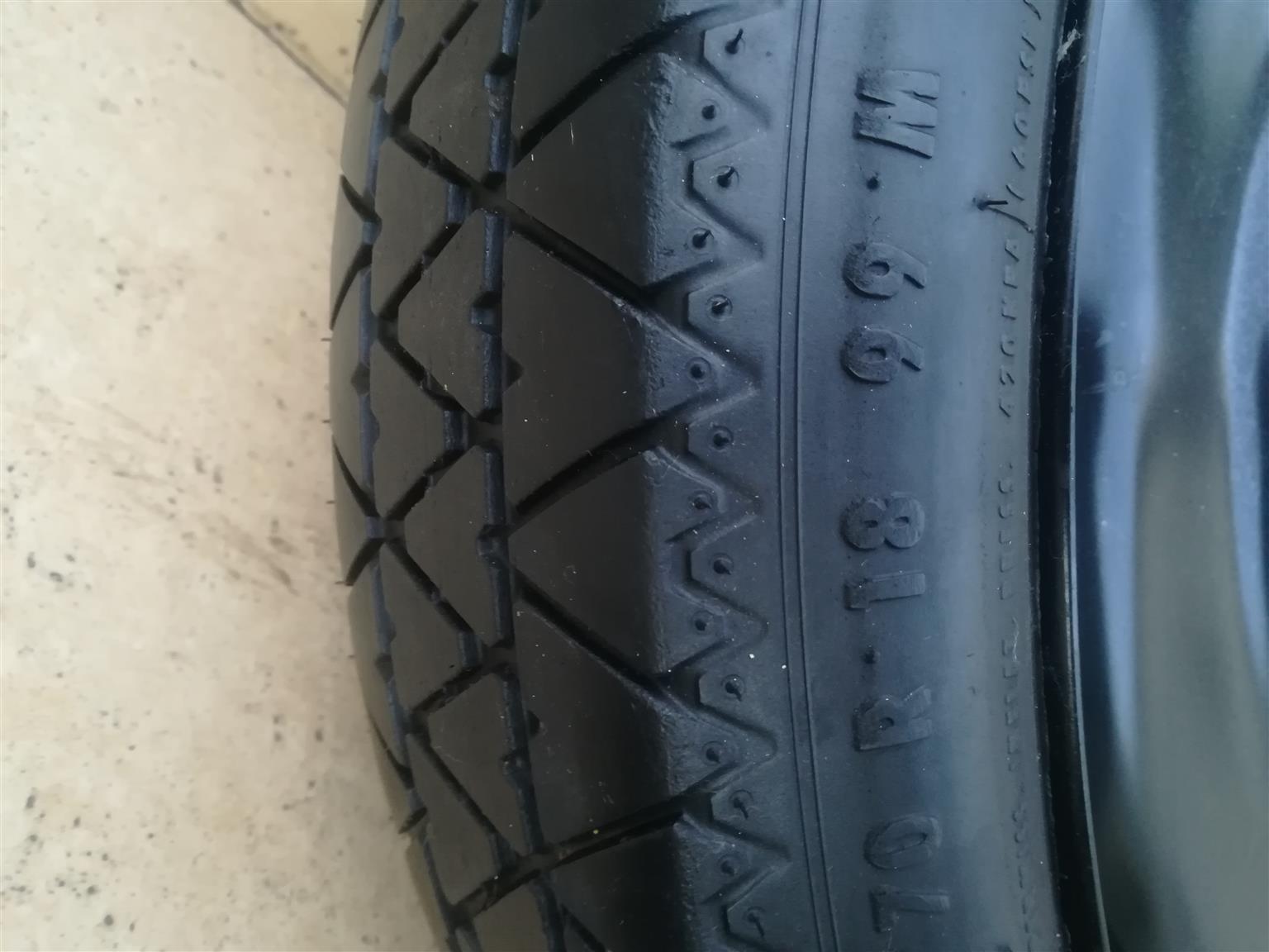 BMW 240i 18 inch Space Saver Spare Wheel kit with Tools and Cover - Private Seller