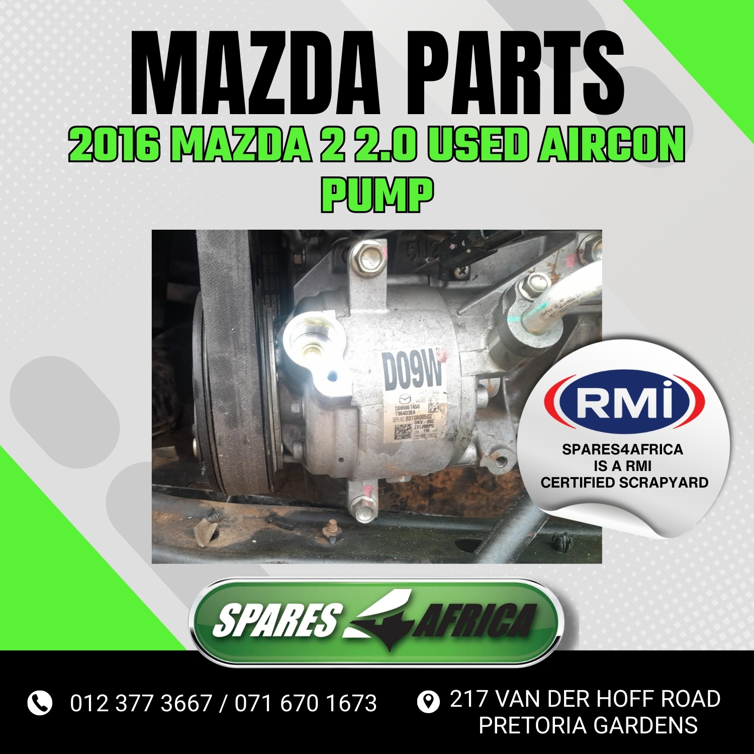 2016 MAZDA 2 2.0 AIRCON PUMP (USED) – FOR SALE - Private Seller 2016 MAZDA 2 2.0 AIRCON PUMP (USED) – FOR SALE - Private Seller