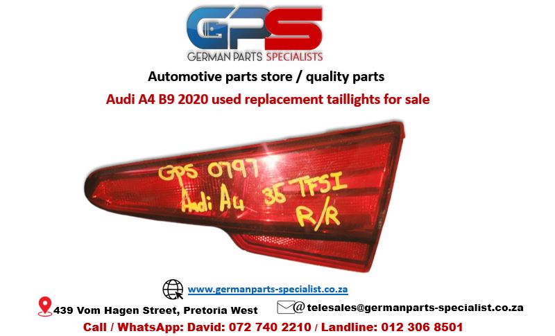 Audi A4 B9 2020 used replacement taillights for sale - Private Seller Audi A4 B9 2020 used replacement taillights for sale - Private Seller