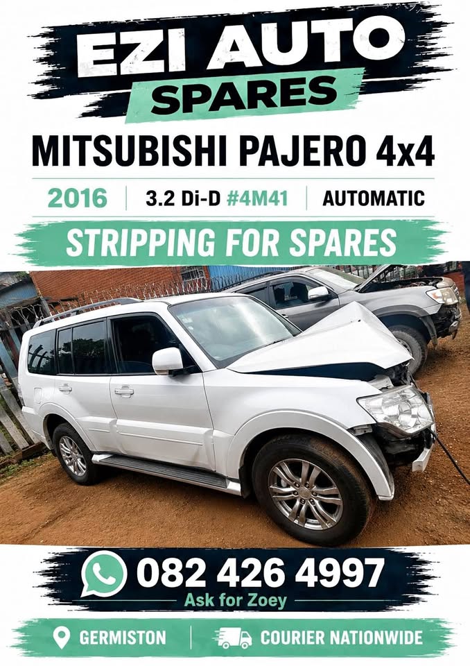 Mitsubishi Pajero 2016 4x4 spares parts - Private Seller Mitsubishi Pajero 2016 4x4 spares parts - Private Seller