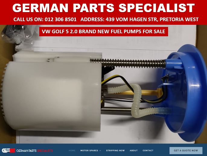 VW GOLF 5 2.0 BRAND NEW FUEL PUMPS FOR SALE - Private Seller VW GOLF 5 2.0 BRAND NEW FUEL PUMPS FOR SALE - Private Seller